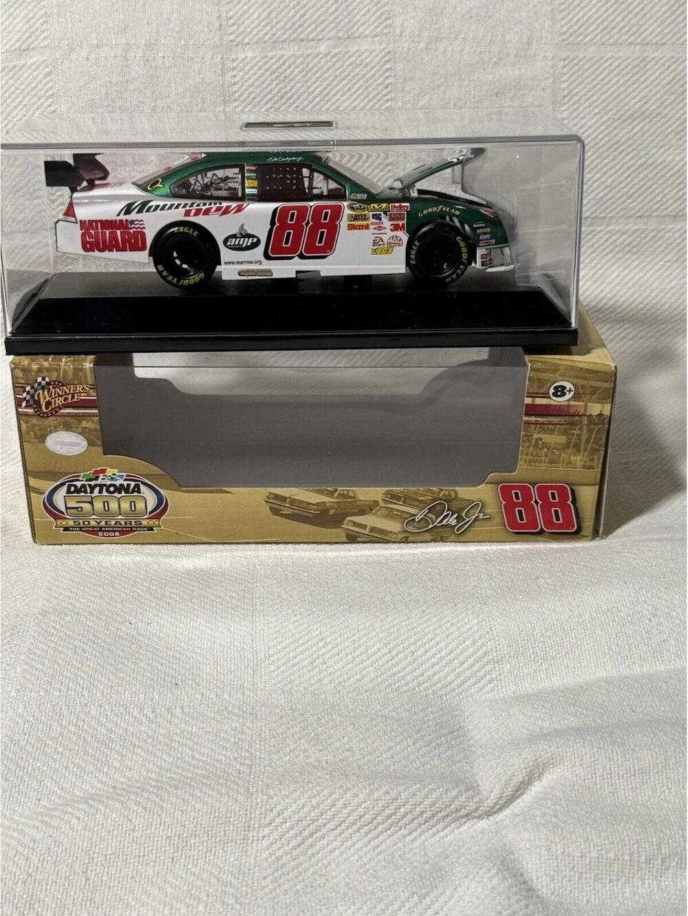 🔥 1:24 Dale Earnhardt Jr 88 Daytona 500 50 Years  2008 Open Hood In Case Amp